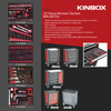 Ningbo kinbox 7 laden 157 PCS EVA Tray Tool Cabinet met gereedschap voor automatische reparatie