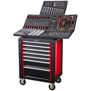 Kinbox compacte gereedschapswagen voor thuis | Lichtgewicht Rolling Organizer met aanpasbare EPS-lade