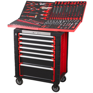 Kinbox compacte gereedschapswagen voor thuis | Lichtgewicht Rolling Organizer met aanpasbare EVA-lade