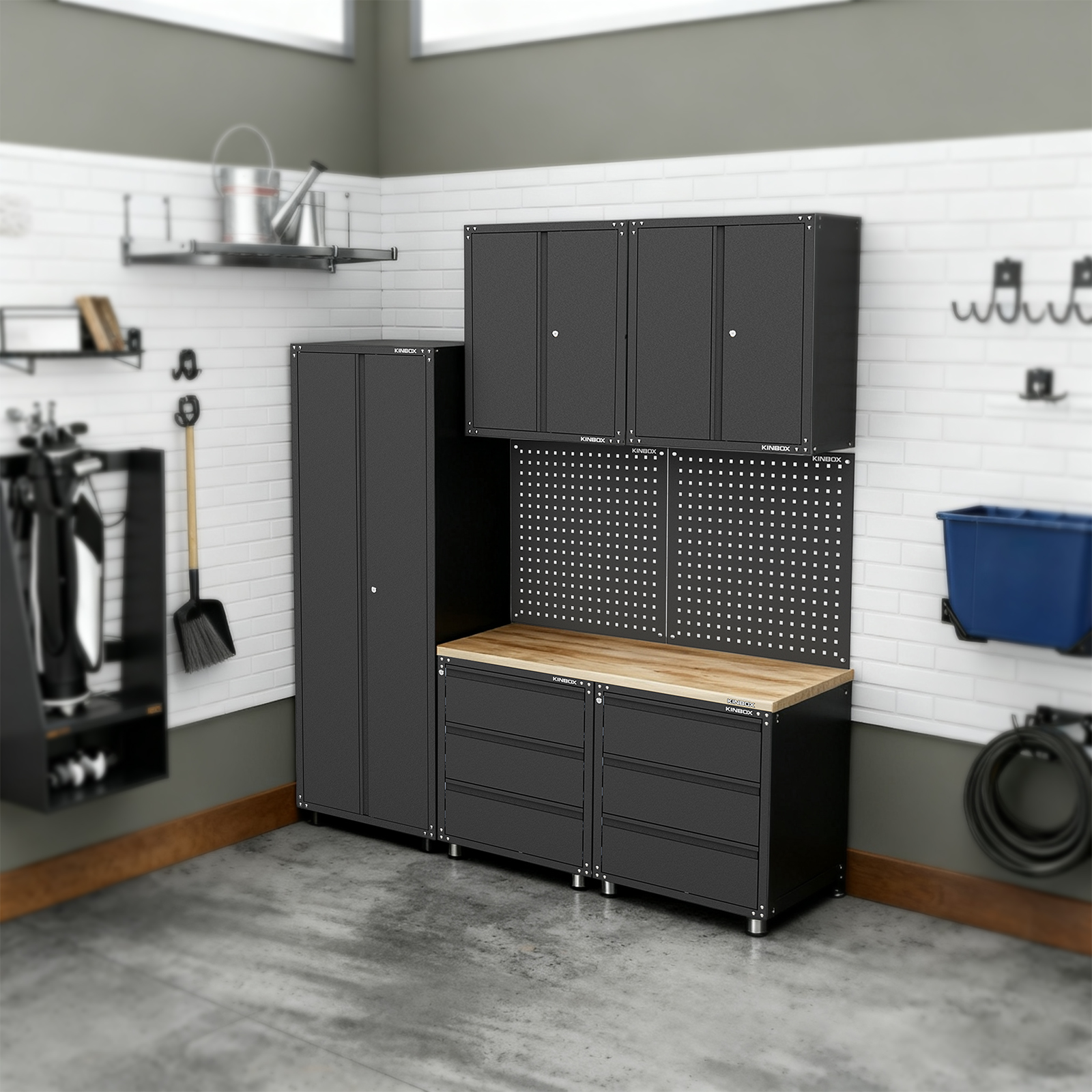 Hoe voorkomt een garagekast oxidatie van gereedschap?