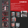 Kinbox hot vulling auto tools box set mechanica hardware 185 pcs set