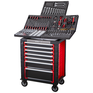 Kinbox 232 -stuk EPS Tray Professional Handcart Duurzame multifunctionele gereedschapskit, opgewaardeerd metalen paneel, ondersteunt aanpassing