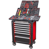 Kinbox 455 -stuk BMC Tray Professional Handcart Duurzame multifunctionele gereedschapskit, opgewaardeerd metalen paneel, ondersteunt aanpassing
